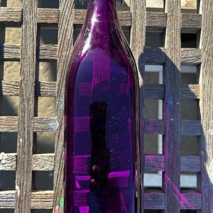Colored glass bottle